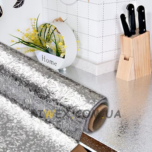 Алюмінієва самоклеюча водонепроникна фольга для кухонних поверхонь, 5 м х 60 см