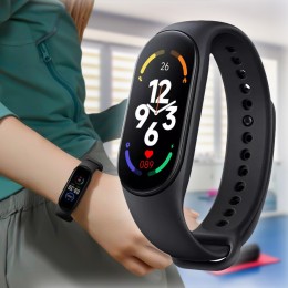 Умный фитнес браслет смарт часы Smart Band M7, Черный