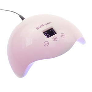 Лампа для наращивания ногтей UV+Led Sun 5 mini, розовая, 24 Вт (211)
