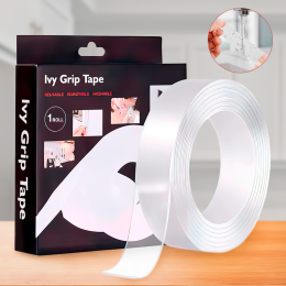 Двусторонняя многоразовая прозрачная клейкая лента Ivy Grip Tape (длина 3 м)