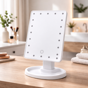 Настільне косметичне дзеркало Mirror c LED підсвічуванням 16 світлодіодів Білий