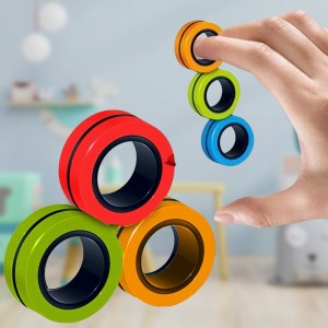 Антистрес спіннер магнітні кільця Stress Relief Magnetic Rings (212)