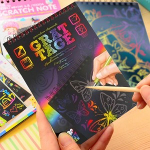 Набор для творчества Grattage Гравюра-блокнот формат А5 6 листов (IGR24) Набор для творчества Grattage Гравюра-блокнот формат А5 6 листов (IGR24)