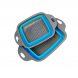 Друшляк силіконовий розкладний (квадратний) Collapsible filter baskets, синій