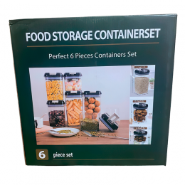 Герметичный органайзер из 6 контейнеров для продуктов Food Storage Container (509)