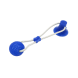 Гумова іграшка для собак, канат на присосці, з м'ячиком Синя