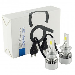 Комплект автомобільних LED ламп C6 H7 біла коробка (В)