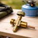 Вентиль для газового туристичного балона 5, 8, 12 л із запобіжним клапаном 21,8 мм латунь