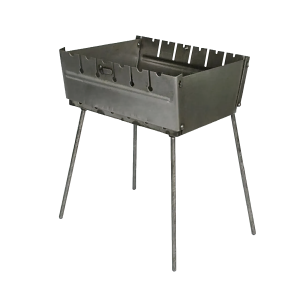 Двухуровневый раскладной мангал на 6 шампуров, толщина металла 2 мм (2020)