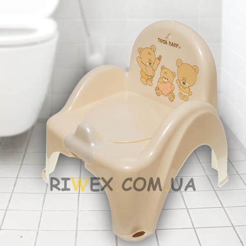Детский горшок-стульчик "Мишки" (бежевый) Tega Baby MS-012-119 (SB)