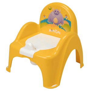 Детский горшок-стульчик TEGA BABY PO-027-124 Монстрики с музыкой, Желтый (SB)