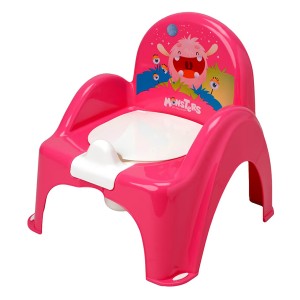 Детский горшок-стульчик TEGA BABY PO-027-127 Монстрики с музыкой, Розовый (SB) 