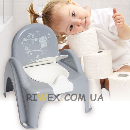 Детский горшок-стульчик TEGA BABY SO-010-106 Сова, Серый (SB)