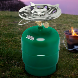 Пропановий газовий балон 8 літрів, ДСТУ 2 мм (зелений колір)