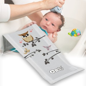 Лежак для купання Tega Plus baby PB-SOWA-026-106 Маленька сова, Сірий (SB)