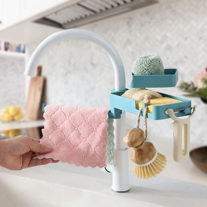 Полка-органайзер на кран или стену 3в1 Shower Rack 19x10x8,5 см (212)