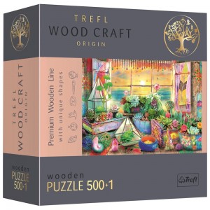 Пазли фігурні з дерева Trefl 20166 Будиночок на пляжі, 500+1 елм. (SB)