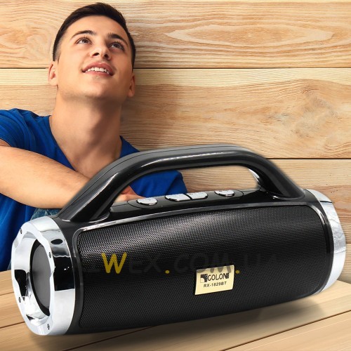 Радіоприймач колонка GOLON RX-1829 BT USB 2000 мАг 12W, Чорний
