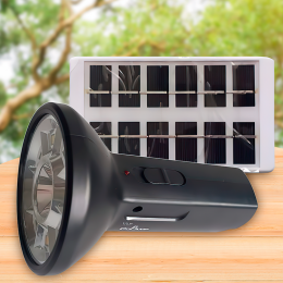 Аккумуляторный кемпинговый фонарь со встроенной солнечной панелью Solar Flashlight CL-058