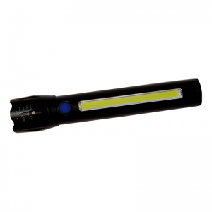 Акумуляторний ліхтарик у кейсі з бічним світлом та зарядкою від USB 16,5 см