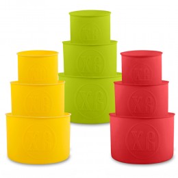 Набор силиконовых форм для выпекания Пасхальных куличей 3 шт., цвета в ассортименте