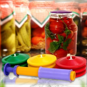 Набор крышек для вакуумного хранения продуктов с насосом, 9 шт (509)