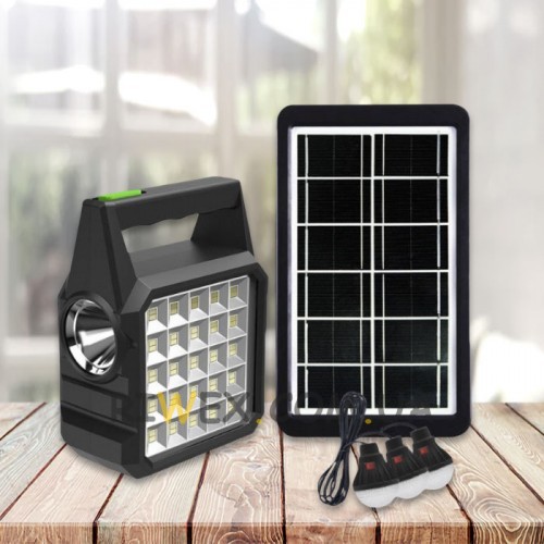 Сонячна автономна станція GDTimes GD-105 МК Powerbank, ліхтар + освітлення