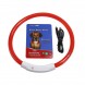 Ошейник с подсветкой для собак с USB-зарядкой S(35 см), Красный (205)