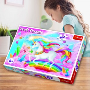 Пазли Trefl 16364 Яскравий Єдиноріг, 100 елм. (SB)