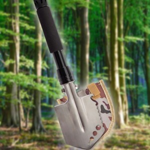 Туристическая лопата 4 в 1 Mini Multifunctional Shovel, складная