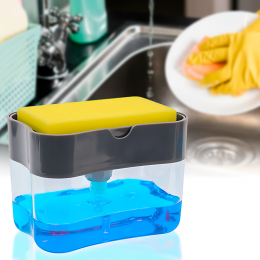 Диспенсер нажимной дозатор для моющего средства на кухню Sponge Caddy (509)