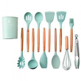 Универсальный набор кухонных принадлежностей из 12 предметов Kitchen Set бирюзовый (HA-50)