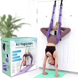 Резинки-гамак для йоги Air yoga rope Фиолетовый (205)