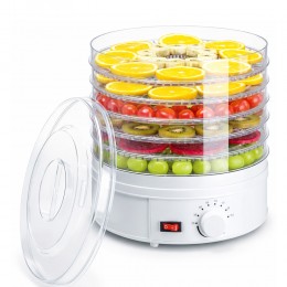 Сушарка для фруктів та овочів Royals Berg RB-959 на 5 відсіків, Біла (509/24160)
