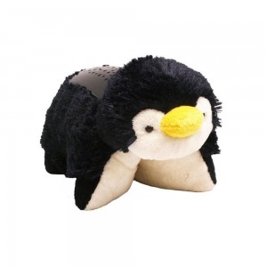 Дитячий  нічник-проектор подушка зоряного неба Пінгвін, 3 режими роботи