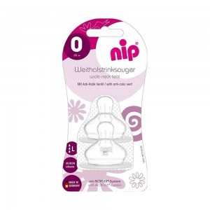 Соска силиконовая антиколиковая Nip 33041 L быстрый поток 0+, 2 шт. (TK) Соска силиконовая антиколиковая Nip 33041 L быстрый поток 0+, 2 шт. (TK)