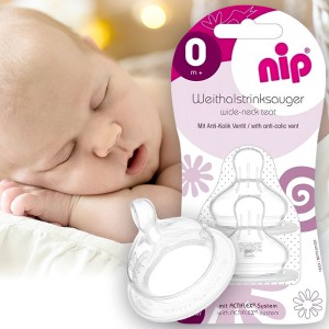 Соска силиконовая антиколиковая Nip 33041 L быстрый поток 0+, 2 шт. (TK) Соска силиконовая антиколиковая Nip 33041 L быстрый поток 0+, 2 шт. (TK)