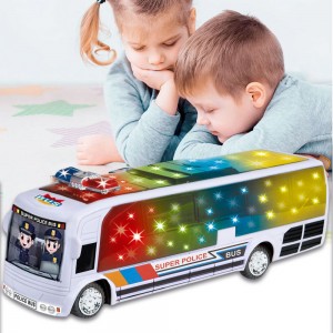 Полицейский автобус ToyCloud 368A-06 26,7x8x9,5см со звуком и светом (IGR24)