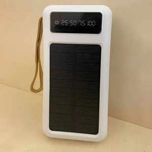 УМБ Повербанк Viaking T35519 20000 mAh з сонячною панеллю, Білий (H-3)