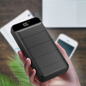 УМБ Портативний зарядний пристрій Power Bank T35590 Type-C 50000 mAh, Чорний (H-7)