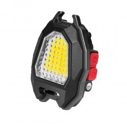 Аккумуляторный LED фонарик-зажигалка W5154 с Type-C (7 режимов, прикуриватель, карабин, нож, магнит)