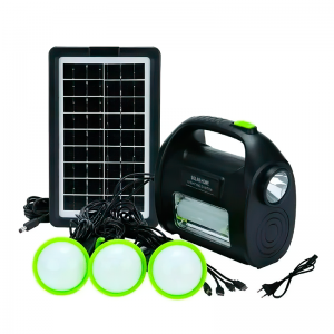 Портативна система ліхтар павербанк з лампочками та сонячною батареєю DAT DT-9025 4500 MAh