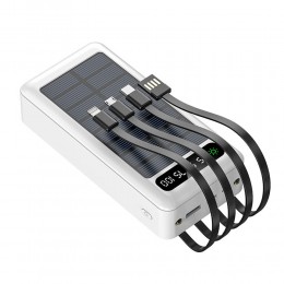УМБ Портативное зарядное устройство Power Bank с индикатором заряда (емкость 50000 mАh), Белый (H-4)