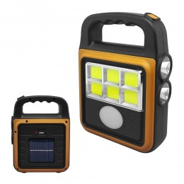Ліхтар - прожектор із сонячною панеллю + USB Solar HS-8020D, Помаранчевий