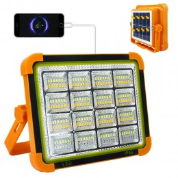 Ліхтар - прожектор Power bank Solar D9 із сонячною панеллю 20000 mAh, 250 W