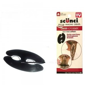 Заколка для плетения косы Scunci Criss Crosse, Твистер (626)