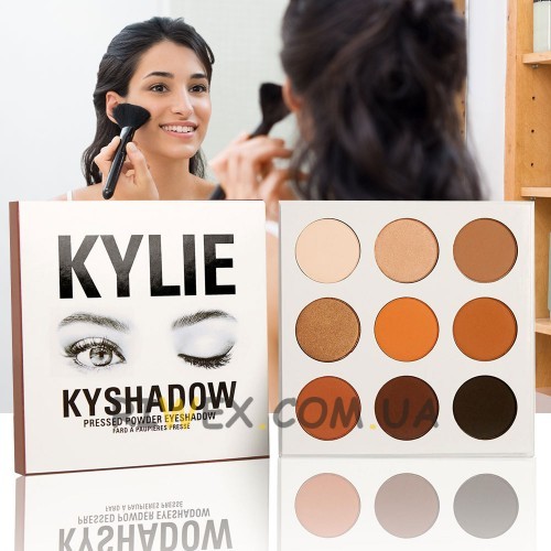 Палетка тіней Kylie Kyshadow The Bronze Palette, Матові