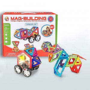 Магнитный развивающий конструктор MAG-BUILDING, 36 деталей