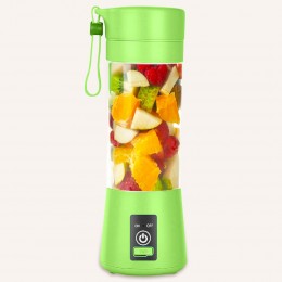 Блендер портативний Smart Juice Cup Fruits на 2 ножі, заряджається від USB, Зелений (237)