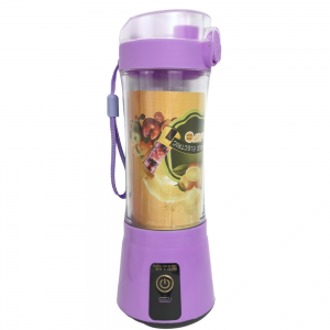 Блендер портативний Smart Juice Cup Fruits на 2 ножі, заряджається від USB, Фіолетовий (237)